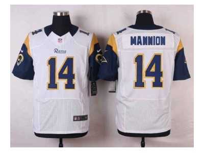 Nike NFL st. louis rams #14 mannion white jerseys[Elite]