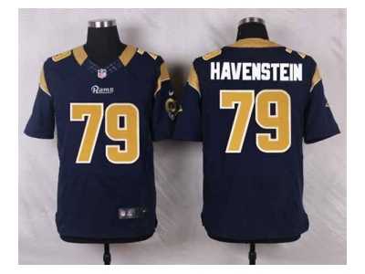 Nike NFL st. louis rams #79 Havenstein blue jerseys[Elite]
