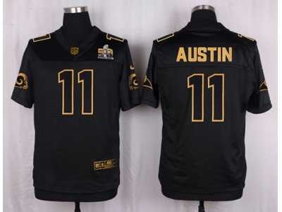 Nike St. Louis Rams #11 Tavon Austin Black Pro Line Gold Collection Jersey(Elite)