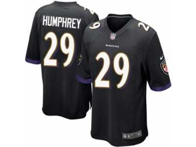 Men's Nike Baltimore Ravens #29 Marlon Humphrey Game Black Alternate NFL Jersey