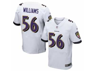 Men's Nike Baltimore Ravens #56 Tim Williams Elite White NFL Jersey