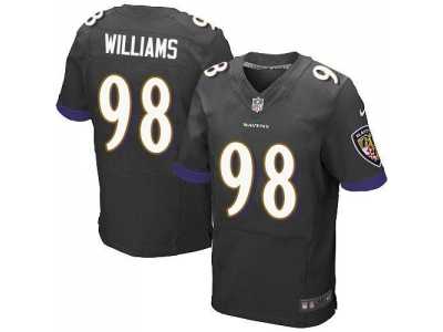 Nike Baltimore Ravens #98 Brandon Williams black Jerseys(Elite)
