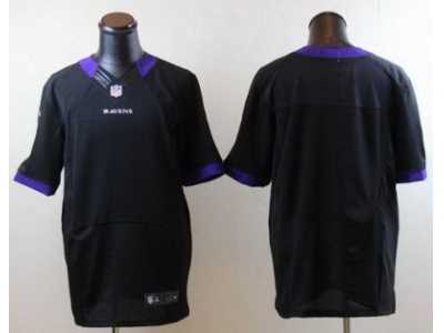 Nike NFL Baltimore Ravens Black Color Blank Jerseys(Elite)