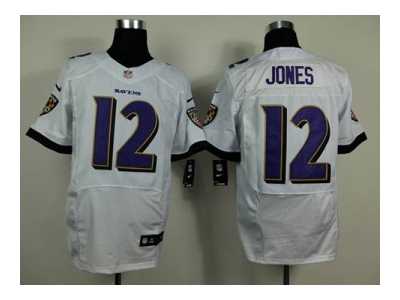 Nike baltimore ravens #12 jones white jerseys[new Elite]