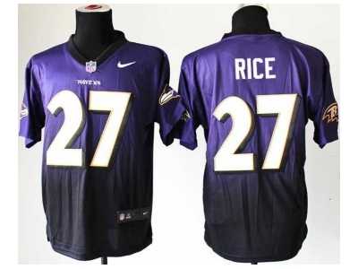 Nike jerseys baltimore ravens #27 ray rice purple-grey[Elite II drift fashion]
