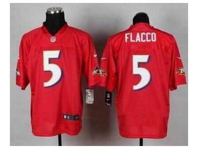 Nike jerseys baltimore ravens #5 flacco red[Elite]