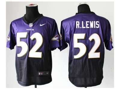 Nike jerseys baltimore ravens #52 r.lewis purple-grey[Elite II drift fashion]