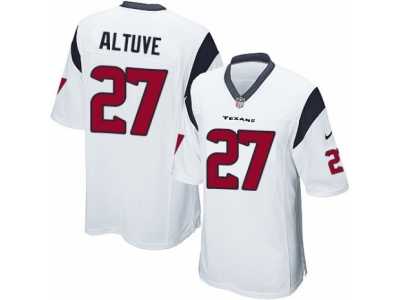 Men's Nike Houston Texans #27 Jose Altuve Game White NFL Jersey
