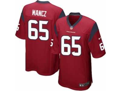 Men's Nike Houston Texans #65 Greg Mancz Game Red Alternate NFL Jersey