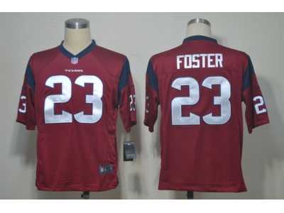 NIKE NFL Houston Texans #23 Arian Foster Red jerseys[Game]