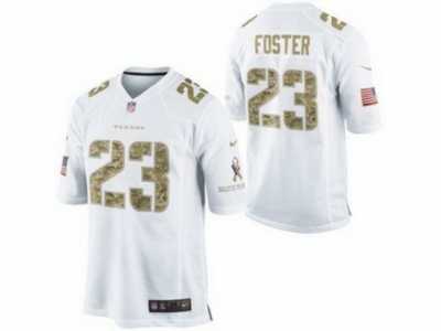 Nike Houston Texans #23 Arian Foster White Jerseys[game USA]
