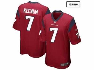 Nike Houston Texans #7 Case Keenum Red Jerseys(Game)
