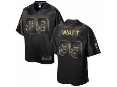 Nike Houston Texans #99 J.J. Watt Black Gold Collection Jersey(Game)