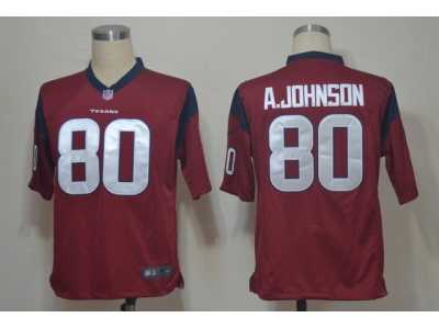 Nike NFL Jerseys Houston Texans #80 A.Johnson Red Game