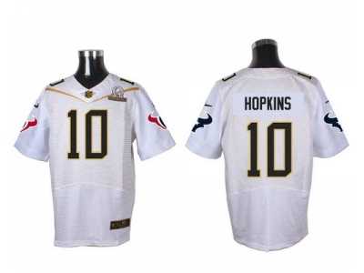 2016 Pro Bowl Nike Houston Texans #10 DeAndre Hopkins Black white jerseys(Elite)