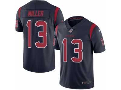 Men's Nike Houston Texans #13 Braxton Miller Elite Navy Blue Rush NFL Jersey
