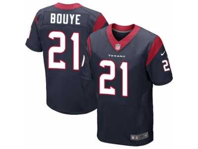 Men's Nike Houston Texans #21 A.J. Bouye Elite Navy Blue Team Color NFL Jersey