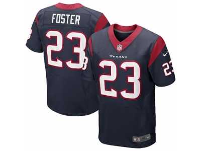 Men's Nike Houston Texans #23 Arian Foster Elite Navy Blue Team Color NFL Jersey