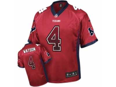 Men's Nike Houston Texans #4 Deshaun Watson Elite Red Drift Fashion NFL Jersey