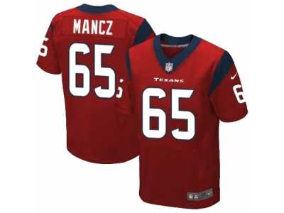 Men's Nike Houston Texans #65 Greg Mancz Elite Red Alternate NFL Jersey