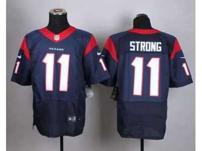Nike Houston Texans #11 Jaelen Strong Navy Blue jerseys(Elite)