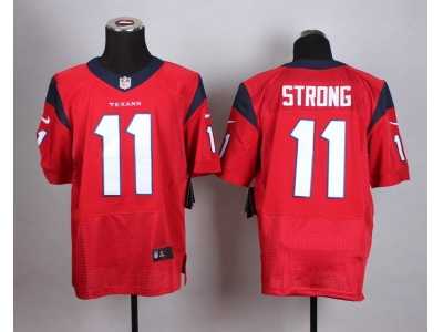 Nike Houston Texans #11 Jaelen Strong red jerseys(Elite)