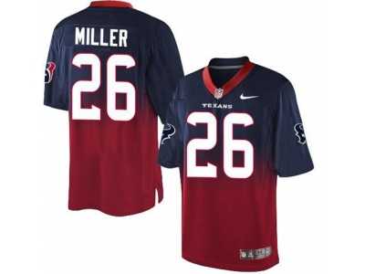 Nike Houston Texans #26 Lamar Miller Navy Blue Red Men's Stitched NFL Elite Fadeaway Fashion Jersey
