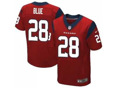 Nike Houston Texans #28 Alfred Blue Red jerseys(Elite)
