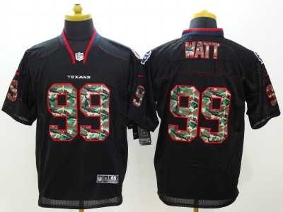 Nike Houston Texans #99 J.J. Watt Black jerseys(Elite Camo Fashion)