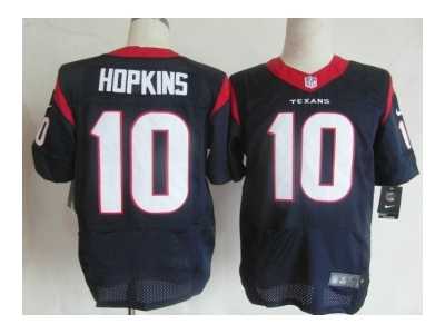 Nike NFL Houston Texans #10 DeAndre Hopkins Blue Jerseys(Elite)