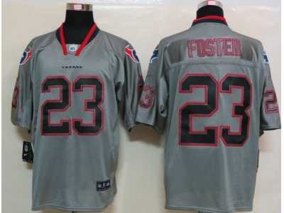 Nike NFL Houston Texans #23 Arian Foster Grey Jerseys(Elite)