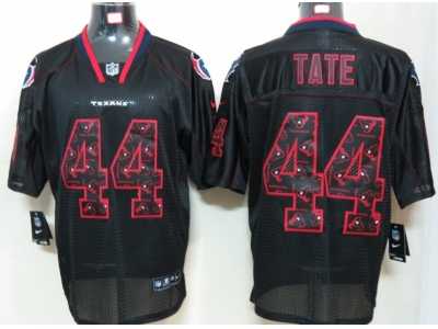 Nike NFL Houston Texans #44 Tate Lights Out Black Elite Jerseys