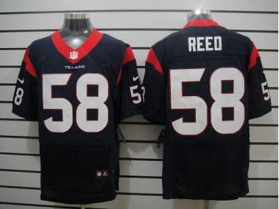 Nike NFL Houston Texans #58 Reed Blue Jerseys(Elite)