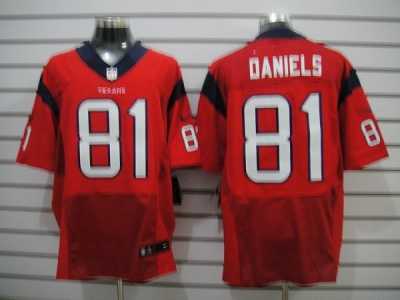 Nike NFL houston texans #81 daniels red jerseys[Elite]