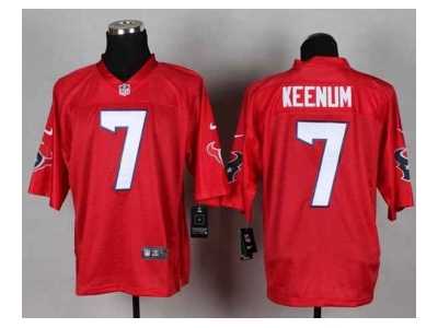 Nike houston texans #7 keenum red jerseys[Elite]