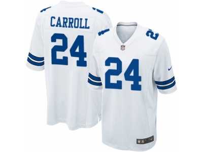 Men's Nike Dallas Cowboys #24 Nolan Carroll Game White NFL Jersey