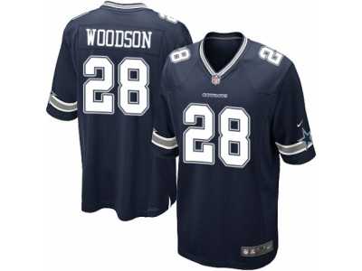 Men's Nike Dallas Cowboys #28 Darren Woodson Game Navy Blue Team Color NFL Jersey