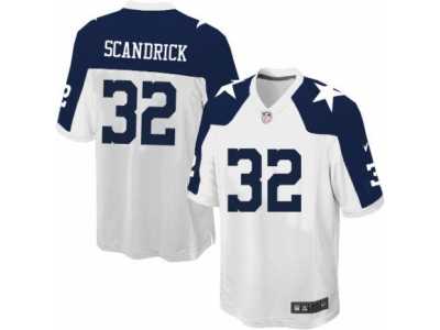 Men's Nike Dallas Cowboys #32 Orlando Scandrick Game White Throwback Alternate NFL Jersey