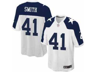 Men's Nike Dallas Cowboys #41 Keith Smith Game White Throwback Alternate NFL Jersey