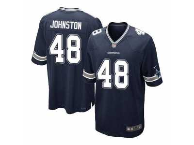 Men's Nike Dallas Cowboys #48 Daryl Johnston Navy Blue Game Home Jersey
