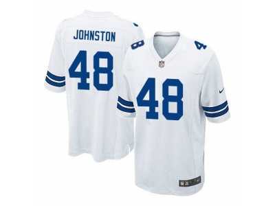 Men's Nike Dallas Cowboys #48 Daryl Johnston White Game Road Jersey