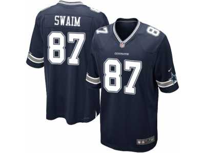 Men's Nike Dallas Cowboys #87 Geoff Swaim Game Navy Blue Team Color NFL Jersey