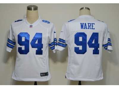 NIKE NFL Dallas Cowboys #94 DeMarcus Ware white Game Jerseys