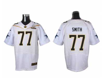 2016 PRO BOWL Nike Dallas Cowboys #77 Tyron Smith white jerseys(Elite)