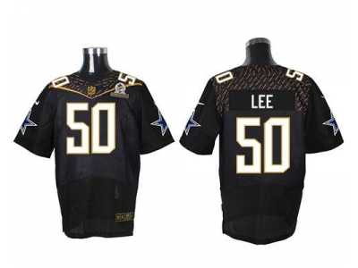 2016 Pro Bowl Nike Dallas Cowboys #50 Sean Lee Black Jerseys(Elite)