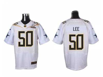 2016 Pro Bowl Nike Dallas Cowboys #50 Sean Lee white Jerseys(Elite)