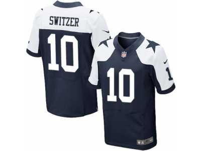 Men's Nike Dallas Cowboys #10 Ryan Switzer Elite Navy Blue Throwback Alternate NFL Jersey