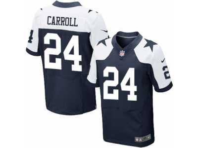 Men's Nike Dallas Cowboys #24 Nolan Carroll Elite Navy Blue Throwback Alternate NFL Jersey