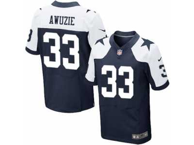 Men's Nike Dallas Cowboys #33 Chidobe Awuzie Elite Navy Blue Throwback Alternate NFL Jersey