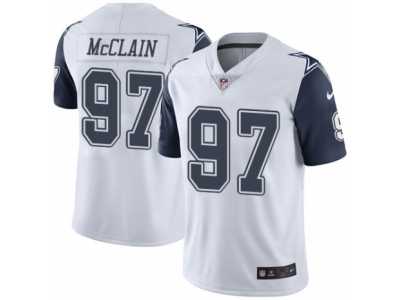 Men's Nike Dallas Cowboys #97 Terrell McClain Elite White Rush NFL Jersey